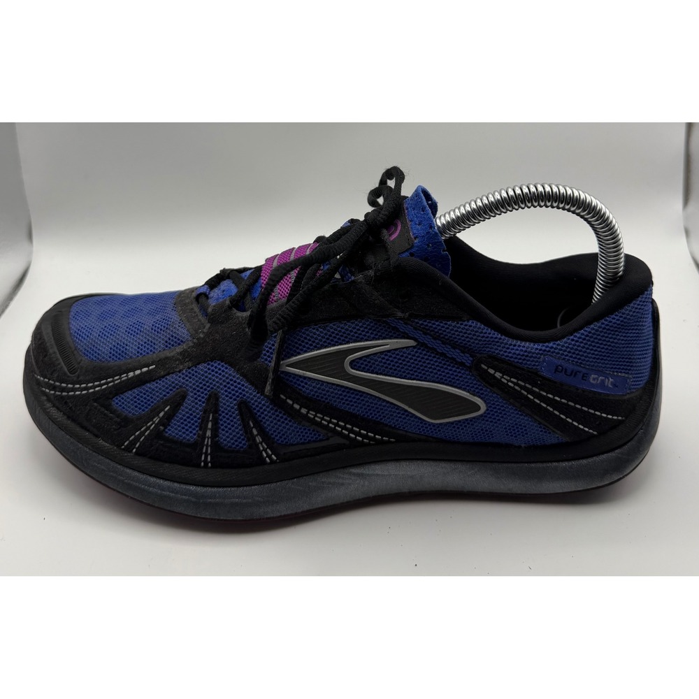 Brooks PureGrit 2 Trail Running Shoes Womens 8 Blue Black Purple 1201031B547